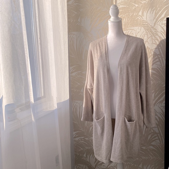 Anthropologie Donni Ribbed Lightweight Cardigan One size - Picture 3 of 9